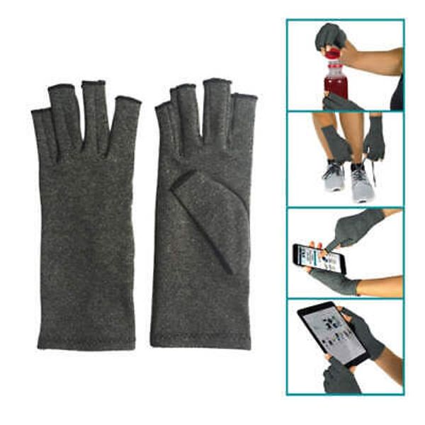 Half Finger Cycling Gloves Arthritis Pressure Health Gloves High Elastic Breatha