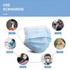 Face Mask, 100 Count (Blue)