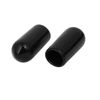 sourcing map 6mm Inner Dia Rubber Hose End Cap Screw Thread Protector Cover Black 100pcs
