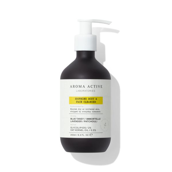 AROMA ACTIVE LABORATORIES Soothing Body and Face Cleanser 250ml - Clean Skin, Super Soft, Hydrated, Smooth Skin, Fresh, Clam, Maintain Skin Natural Barrier, Oat Kernel Oil