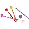 24 Funky Pencils and Eraser Toppers