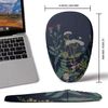 LSLXDCLJ Ergonomic Mouse Pad with Wrist Rest Support, Memory Foam & Polyurethane, Weeds