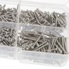 OTOTEC 800Pcs M2 Edelstahl Selbstschneidende Schrauben Flachkopf Assorted Kit