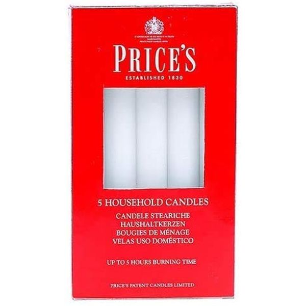 3 x Houshold Candles Pack of 5