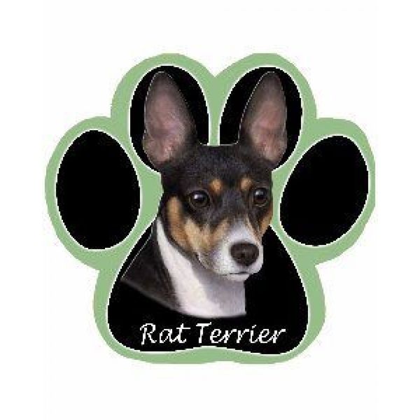 Rat Terrier Dog Non Slip Paw Shaped Mouse Pad