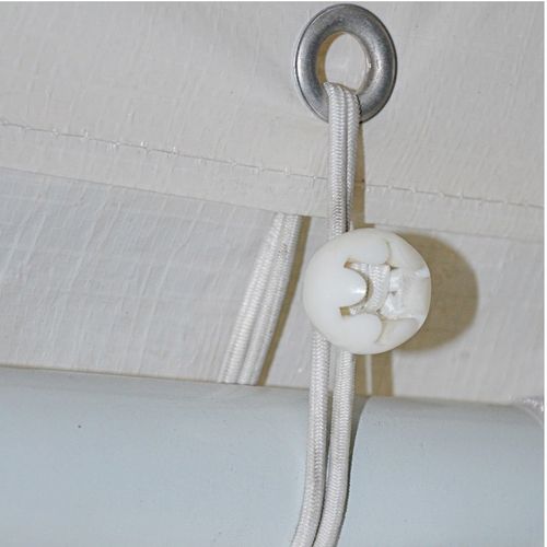BenefitUSA 9" White-Ball Bungees Cord Tarp Party Tent Tie Downs Bungee Canopy Gazebo Straps-100Pcs