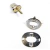 Common Sense, 5/8" Single Screw Stud, 7 Brass Screw w/Eyelet & Backing Plate (10 Piece Set)