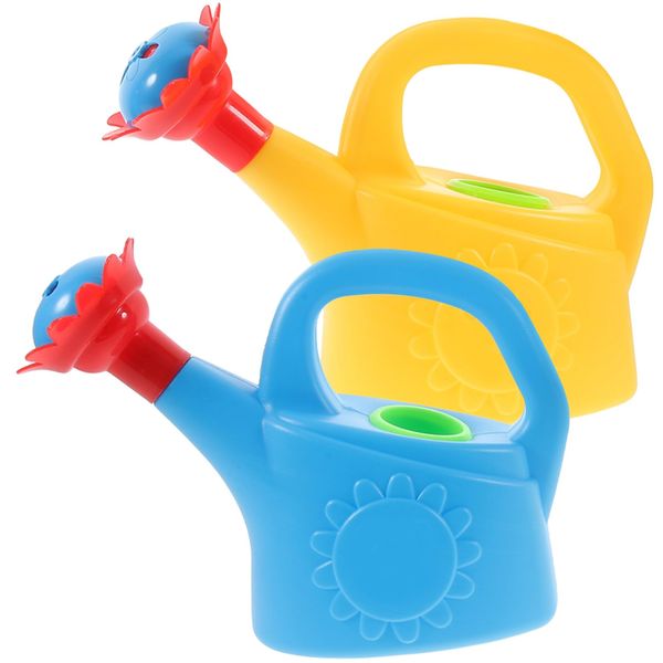 Plastic Watering Can, Chicken Watering Can Toys Watering Can Kids Beach Bath Toy, Pack of 2 (Random Color)