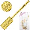 Professional Gold Large Barrel Nail Drill Bit Coarse Grit
