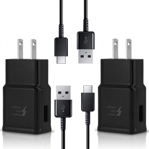 OEM Adaptive Quick Fast Charger Compatible with Motorola Moto G24 Power Plus Full 15W Power Certified USB Type-C 5Gbps Data Cable. (2 Pack! / Black / 4FT, 1.2M)