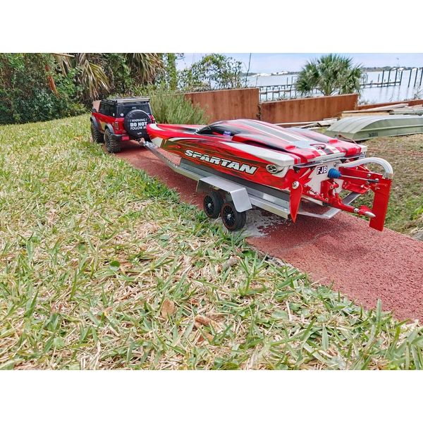 RC BOAT TRAILER FOR TRAXXAS SPARTAN ( with suspension)