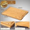 Extra Large Cutting Board 17.6 Bamboo Cutting Boards for Kitchen with Juice New
