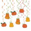 Fun Express Fall Pumpkins Hanging Swirls - 12 Pc