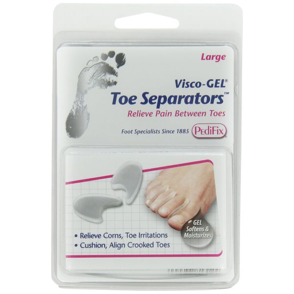 PediFix Visco-gel Toe Separators, Large, 2 Count