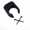 Baseball Bat Display Holder Bracket - Vertical Wall Mounted Hanger - Black