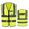 AYKRM Warnweste Gelb Orange schwarz Ordner Security Brandschutzhelfer