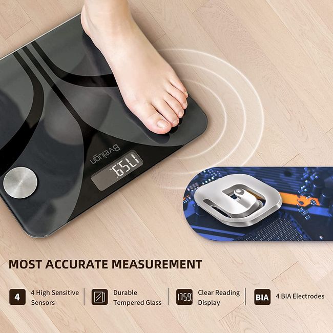  Scale for Body Weight, Bveiugn Digital Bathroom Smart