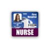 Nurse Badge Buddy Horizontal w/Height & Weight Conversion Charts (Purple)