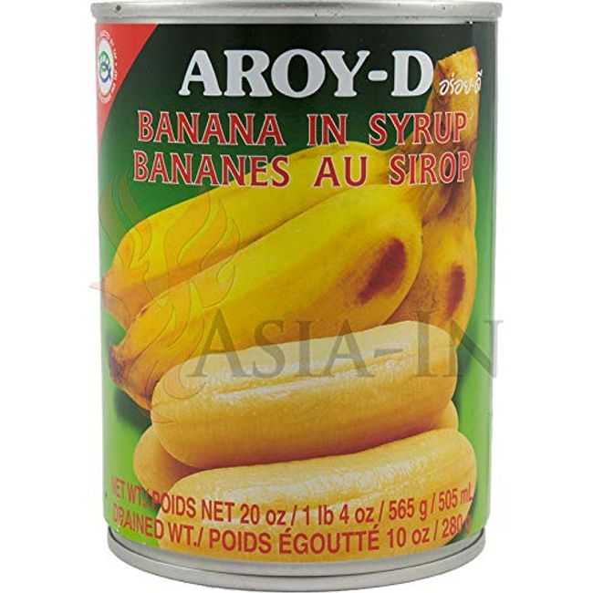 Aroy-D, Banana in Syrup, 20 oz