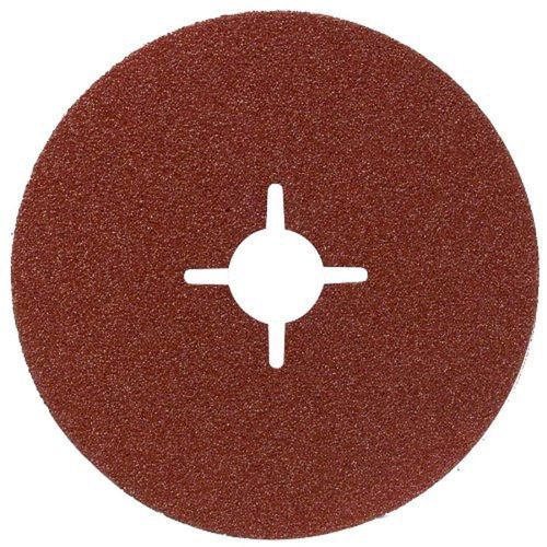 Bosch 2609256252 Fibre Sanding Disc for Angle Grinder Clamped for Wood and Metal 125mm Disc 22mm Bore 80 Grit