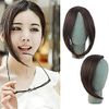 LESUN Hair Extensions, Bangs Wig, Center Part Side, Clip, Fully Hand Planted, Human Hair, Natural, Medical Use, Small Face Effect, One-Touch Extensions, Easy Installation, Fluffy, Heat Resistant Fiber Whorl, With Sides, Natural Black, Dark Brown, Light Br