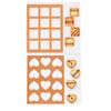 Langue de Cha Square Flower Set of 2