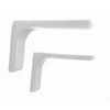 Shelf support brackets with covers 180mm Invisible/Concealed Fixings White by GTV