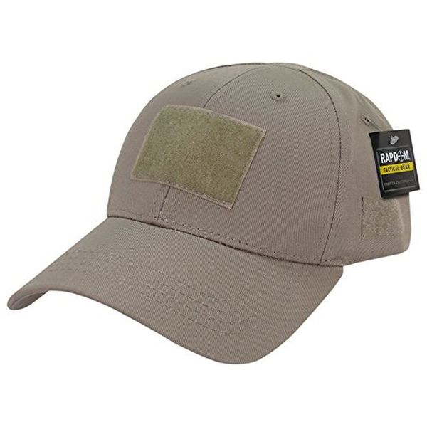 Rapdom Tactical Low Crown Structured Cap, Khaki