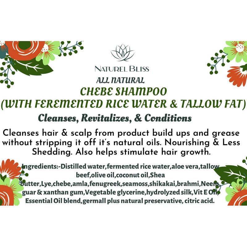 Croton Zambesicus Fermented Rice Water & Tallow Shampoo and Conditioner ...