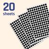 3,000 Pack, 10mm Round Dot Stickers Sticky Labels - Black