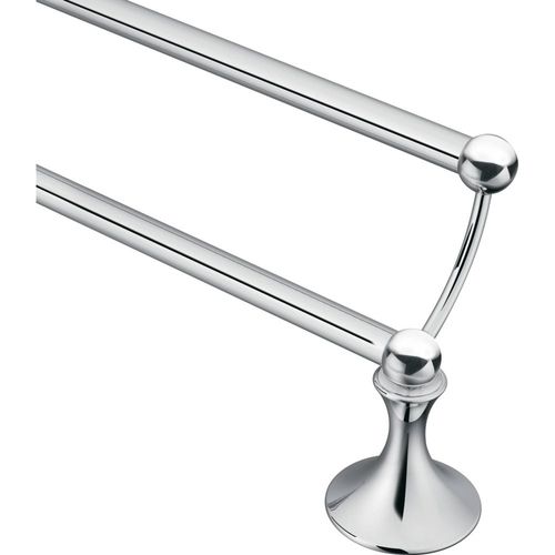 Moen DN7722CH Lounge Collection 24-Inch Bathroom Double -Towel Bar, Chrome