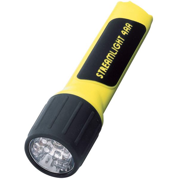 Streamlight 68201 4AA ProPolymer LED Flashlight with White LEDs, Yellow - 67 Lumens