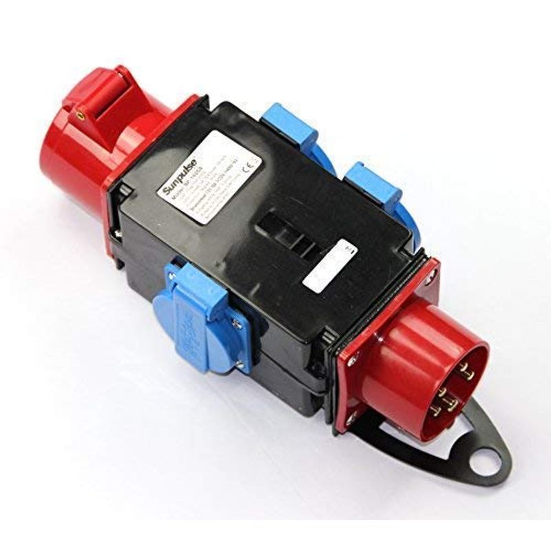 CEE Construction Power Distributor High Current Schuko Adapter ...