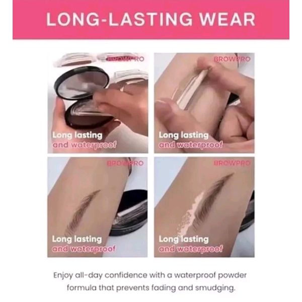 Browpro Eyebrow Simone Stamp Natural Looking Dark Brown (Lancet Eyebrows)