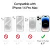 JETech One Touch Install Screen Protector for iPhone 14 Pro Max 6.7-Inch, Full Coverage Tempered Glass Film, Auto Alignment Tool Kit, HD Clear, 2-Pack