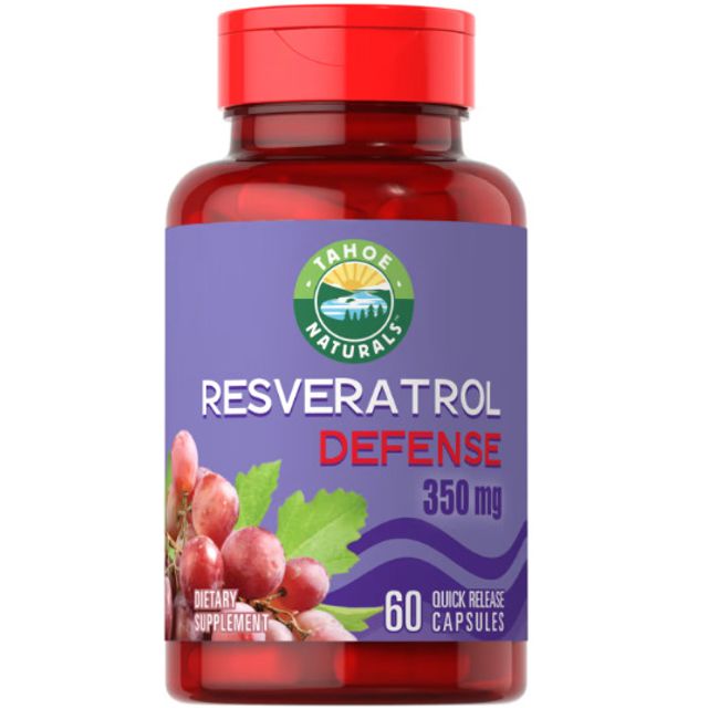 Resveratrol Capsules | 350 mg | 60 Count | Non-GMO | by Piping Rock