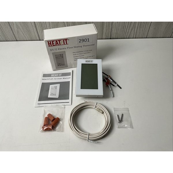 Heatit Programmable Thermostat With Voice Control 120/240V ET-72