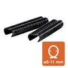 Rapid 40108804 Hog Rings, Black, 215 pièces, noir