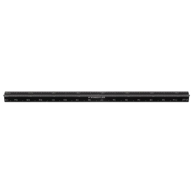 Staedtler High Precision Triangle Scale Slim, blk