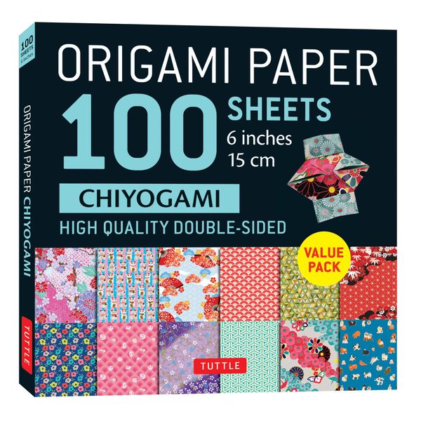 Origami Paper 100 Sheets Chiyogami 6" (15 cm): Tuttle Origami Paper: Double-Sided Origami Sheets Printed with 12 Different Patterns (Instructions for 5 Projects Included)