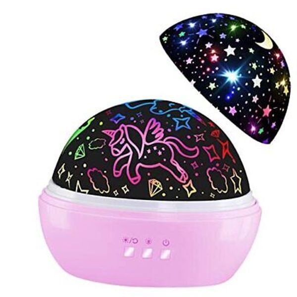 Night Light for Kids,Unicorn Night Light Star Projector Gifts for Light Pink