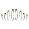 ZYBUX - 50Pc Safety PINS Assorted Sizes Small-Medium-Large Silver Clothes Textile Craft Hemming