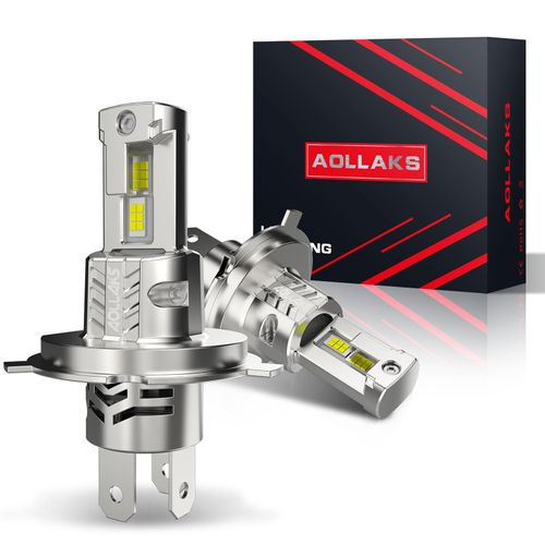 AOLLAKS H4/9003/HB2 Bulb,6500K White Bulb, No Adapter Required, Plug and Play1:1 Size,Fog Light bulb,Pack of 2