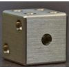 Set of Two Precision Brass Dice - Drilled with differing depths for the most mathematically random roll possible