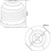 10-Pack E26/E27 to E12 Adapter, Standard Light Bulb to Candelabra Base Socket
