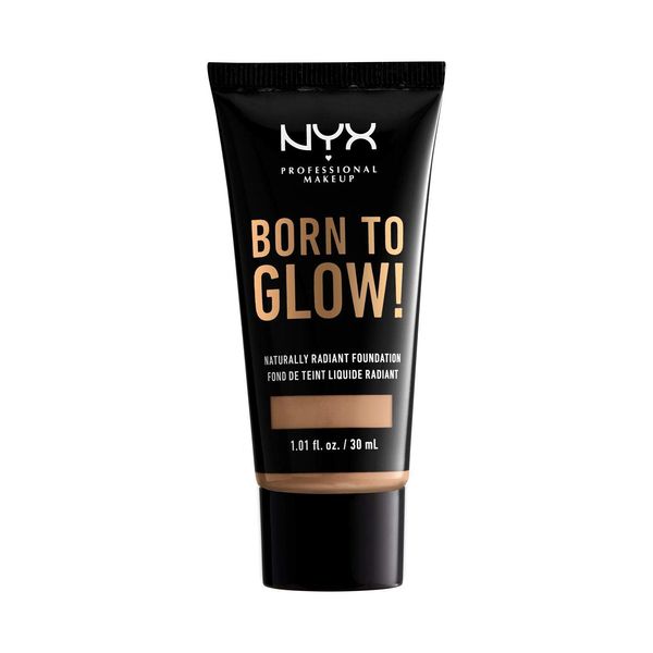 NYX PROFESSIONAL MAKEUP Born To Glow Naturally Radiant Foundation, Medium Coverage - Tan