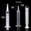 Frienda Large Plastic Syringe 4 Pack Measuring Syringe Tools Dispensing Multiple
