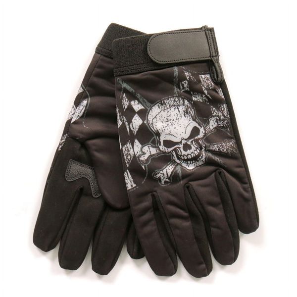 Hot Leathers GVM3006 Sublimated Checkered Flags Mechanics Glove - XL