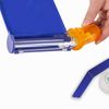 Right Hand Pill Counting Tray with Spatula (Blue - L Shape)