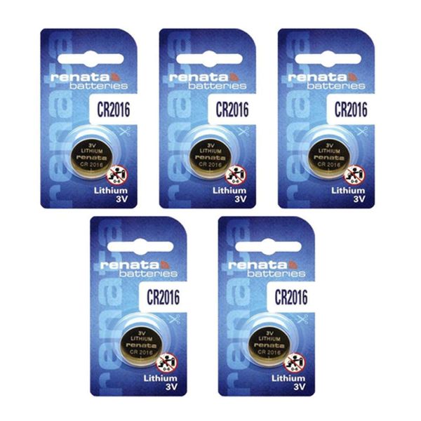 Renata Batteries CR2016 Watch Battery (5 Pack)